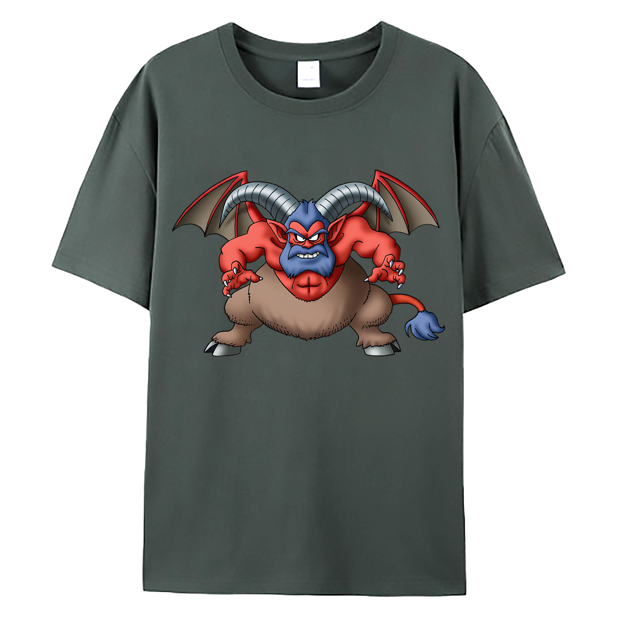 （画像用） ドラゴンクエスト Doragon Kuesuto Dragon Quest 綿100％ メンズ半袖Tシャツ｜肌触りやわらか＆通気性